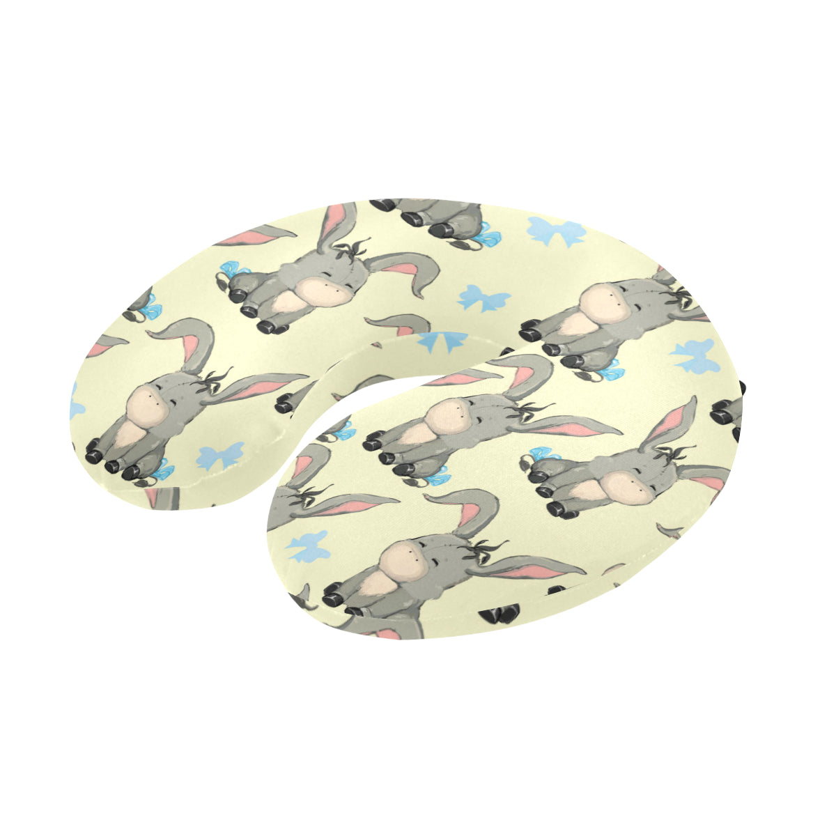 Donkey Baby Pattern Print Design 02 U-Shaped Travel Neck Pillow