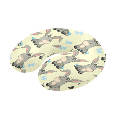 Donkey Baby Pattern Print Design 02 U-Shaped Travel Neck Pillow