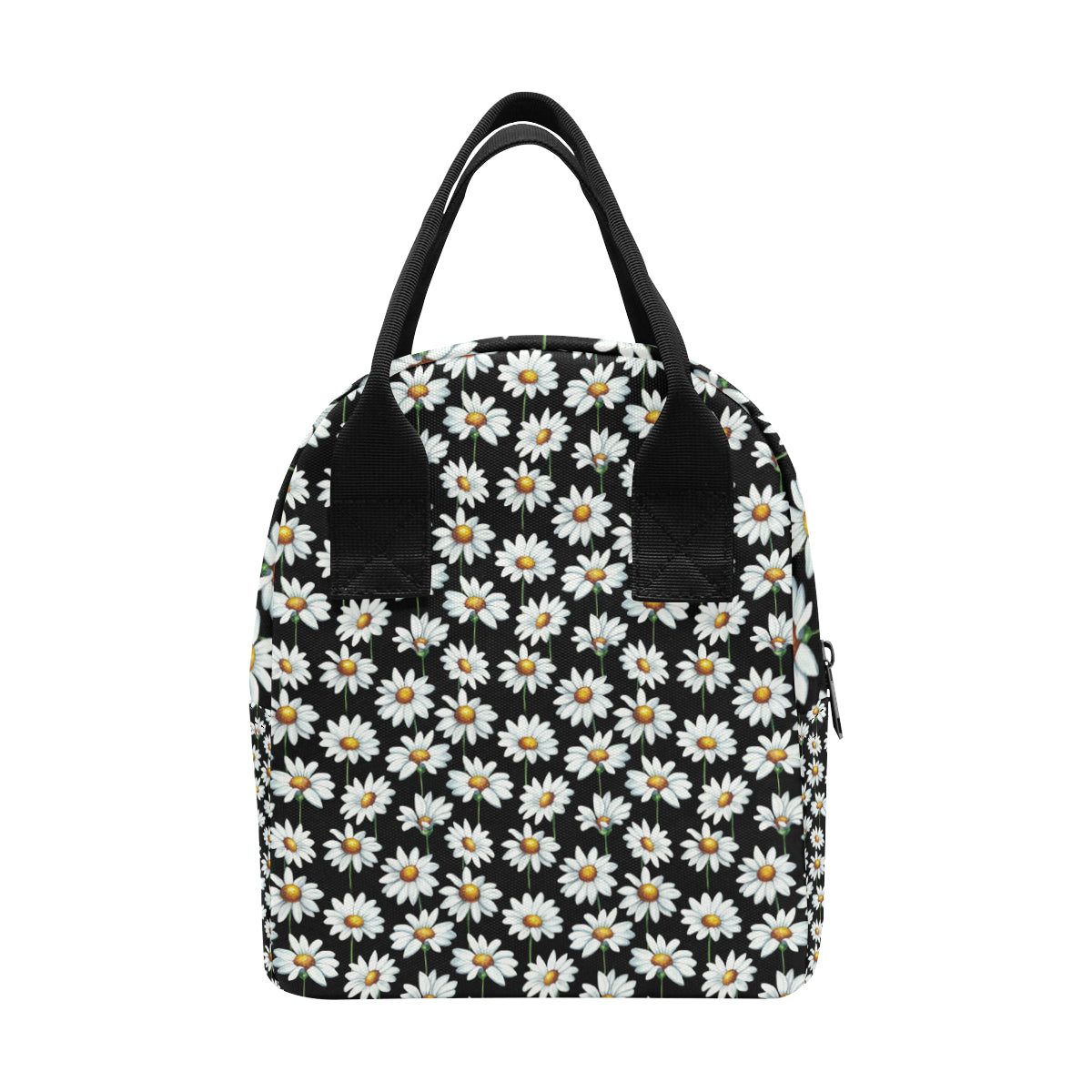 Daisy Print Pattern Insulated Lunch Bag