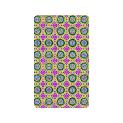 Optical illusion Flower Rainbow Style Rubber Doormat