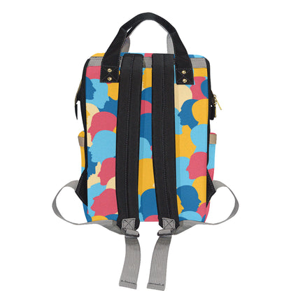 Psychology Pattern Print Design A02 Diaper Bag Backpack