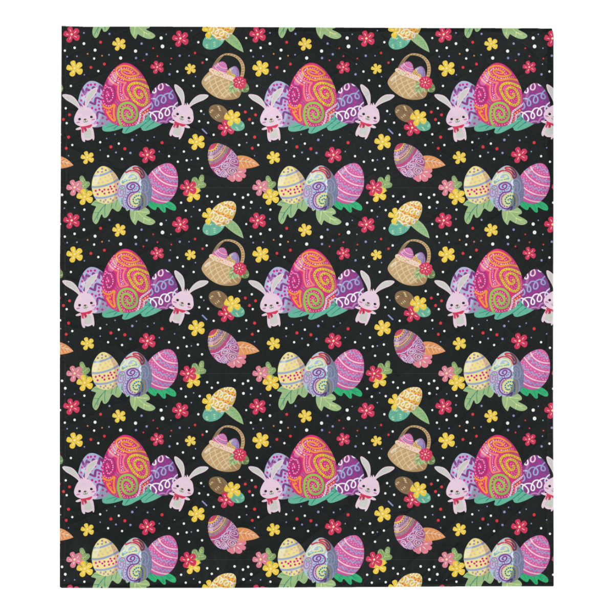Easter Eggs Pattern Print Design RB06 Premium Quilt