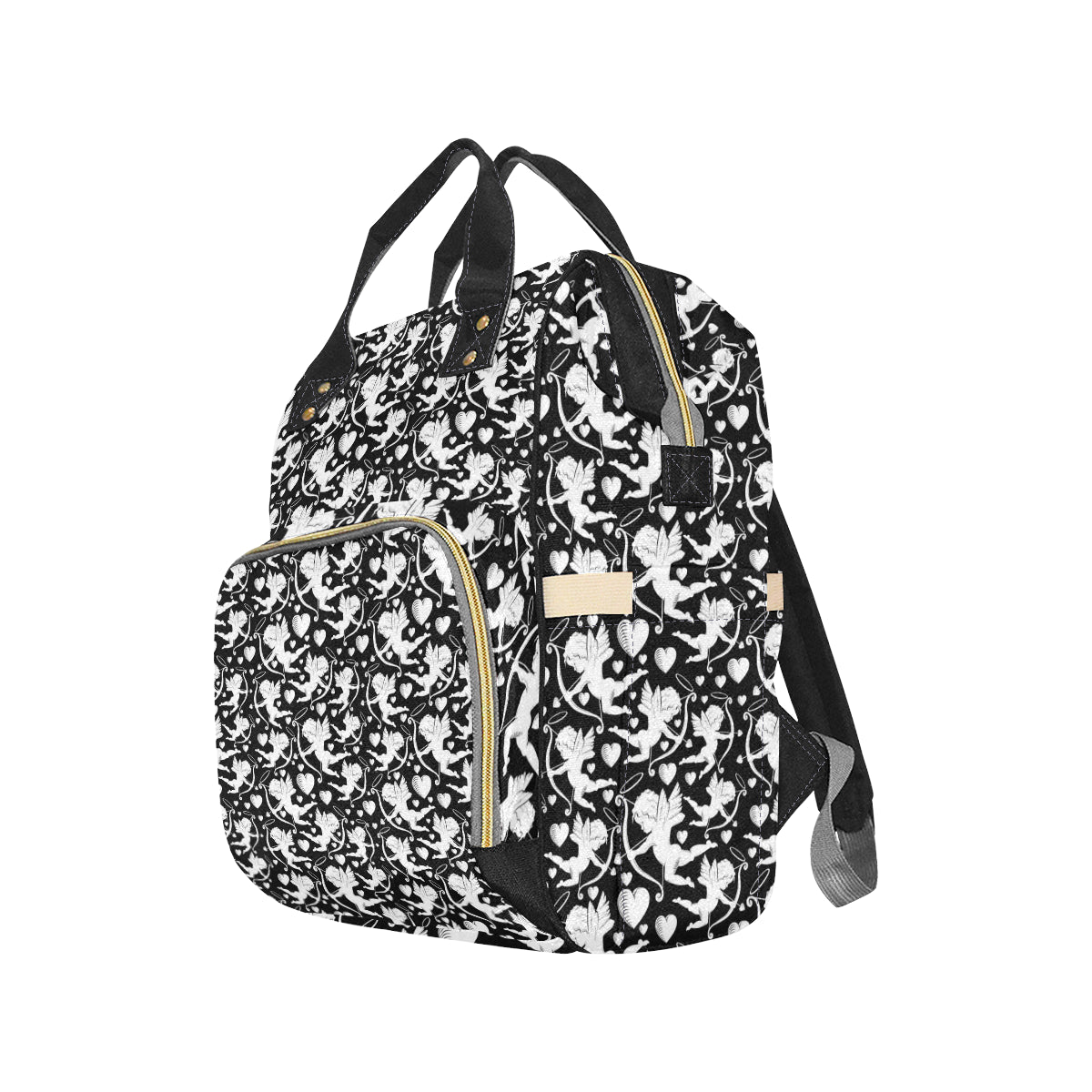 Cupid Pattern Print Design 04 Diaper Bag Backpack