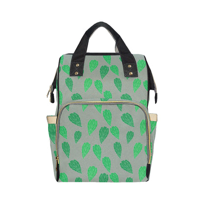 Lettuce Pattern Print Design 02 Diaper Bag Backpack