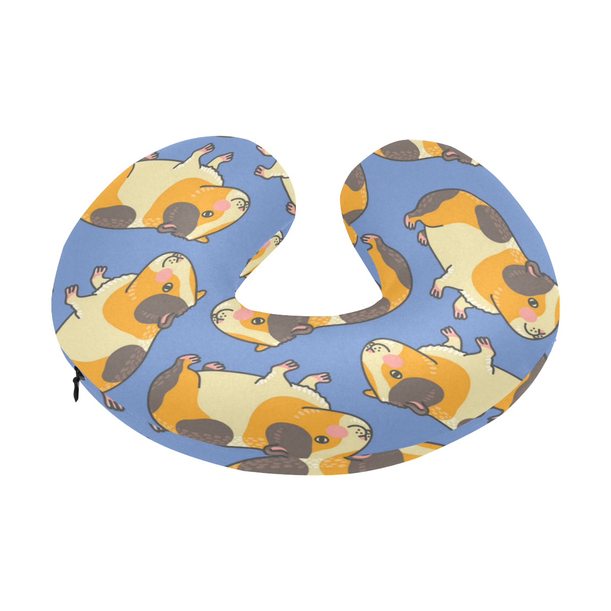 Guinea Pig Pattern Print Design 01 U-Shaped Travel Neck Pillow