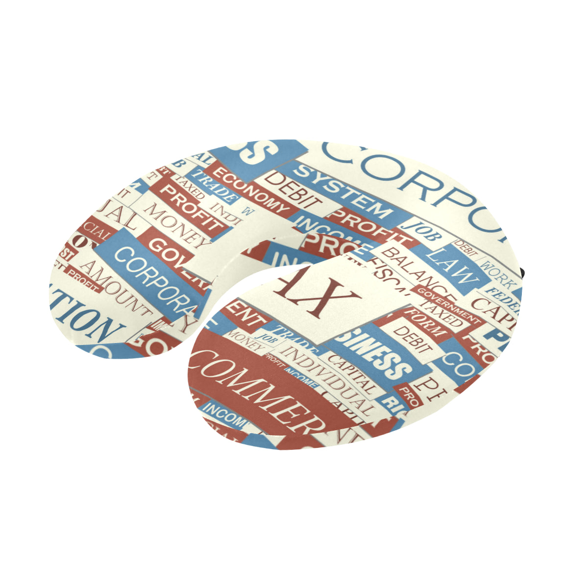 Accounting Financial Pattern Print Design 01 U-Shaped Travel Neck Pillow