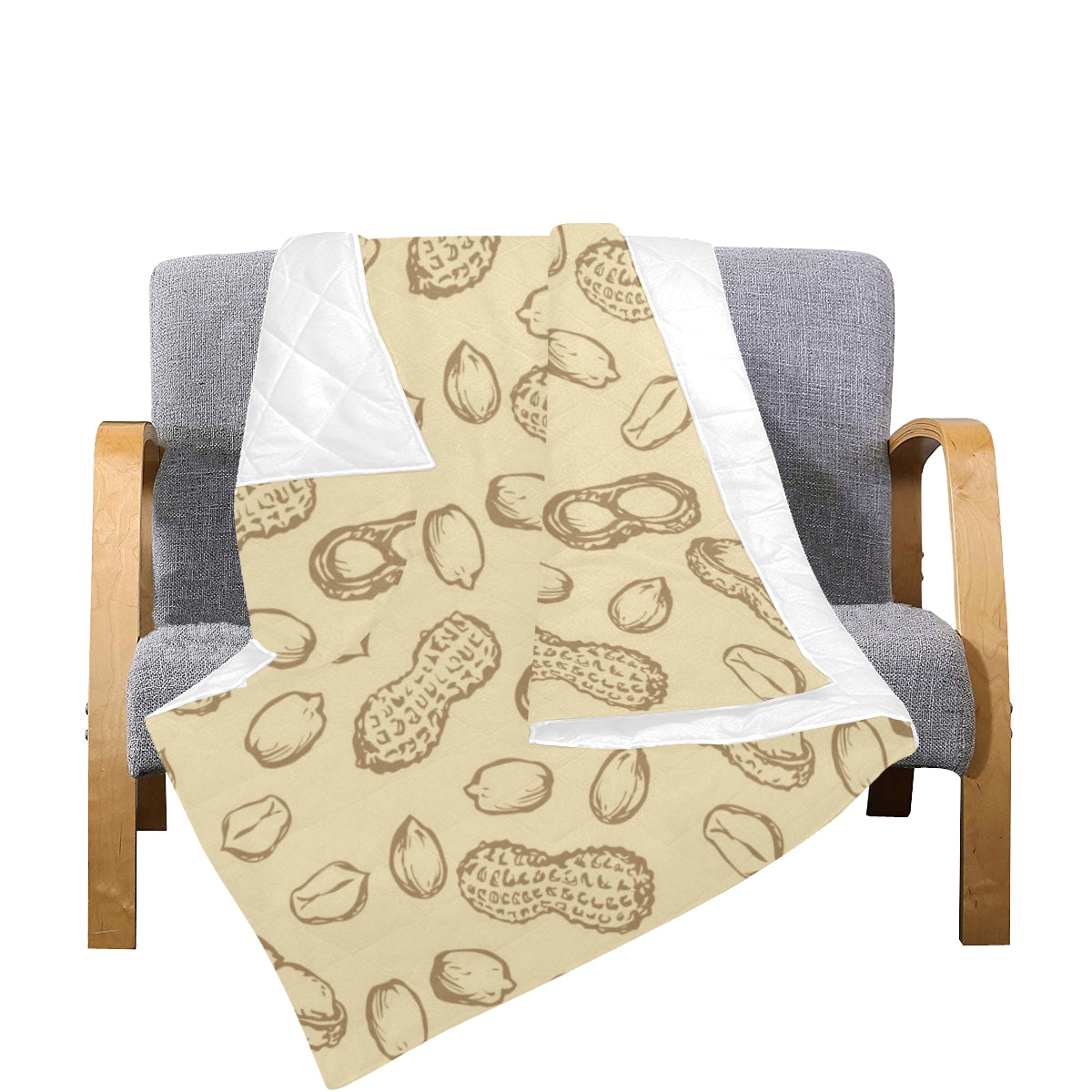 Peanut Pattern Print Design A02 Premium Quilt