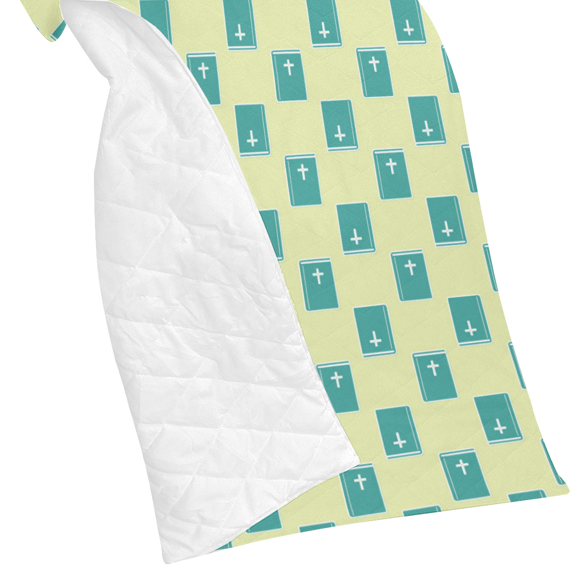 Bible Pattern Print Design 04 Premium Quilt