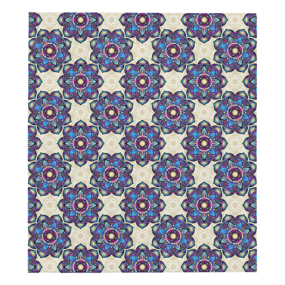 lotus Boho Pattern Print Design LO08 Premium Quilt