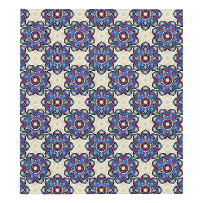 lotus Boho Pattern Print Design LO08 Premium Quilt