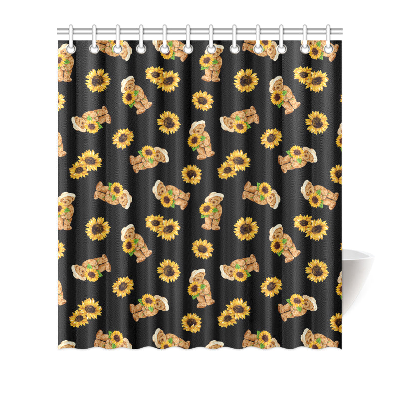 Sunflower Pattern Print Design SF016 Shower Curtain