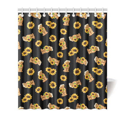 Sunflower Pattern Print Design SF016 Shower Curtain
