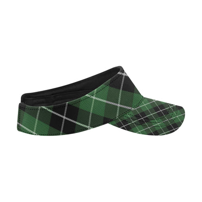 Plaid Green Pattern Print Design A05 Unisex Sun Visor