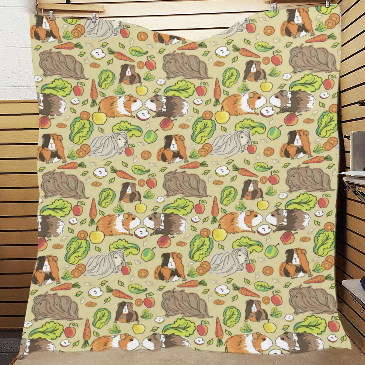 Guinea Pig Pattern Print Design 02 Premium Quilt