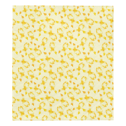 Childhood cancer Pattern Print Design 01 Premium Quilt