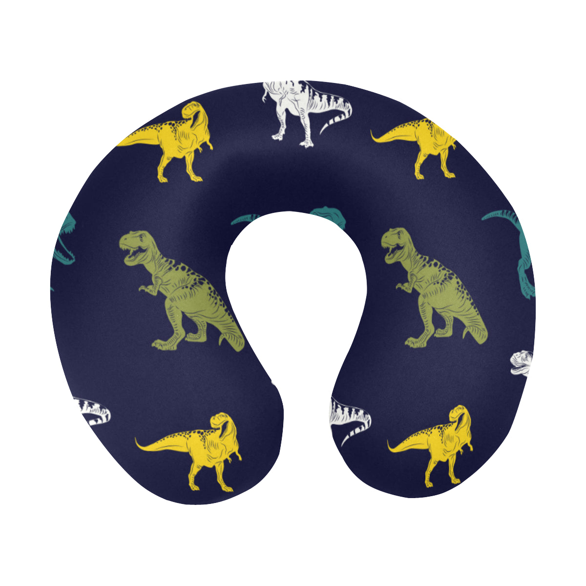 T Rex Pattern Print Design A07 U-Shaped Travel Neck Pillow