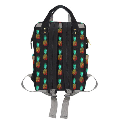 Pineapple Pattern Print Design A05 Diaper Bag Backpack
