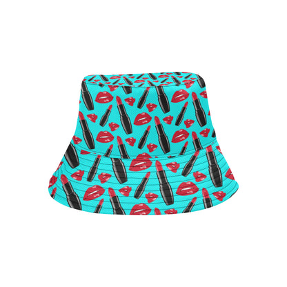 Lipstick Pattern Print Design LT02 Unisex Bucket Hat