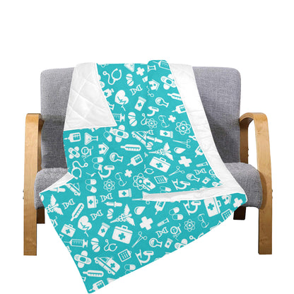 Medical Pattern Print Design 04 Premium Quilt
