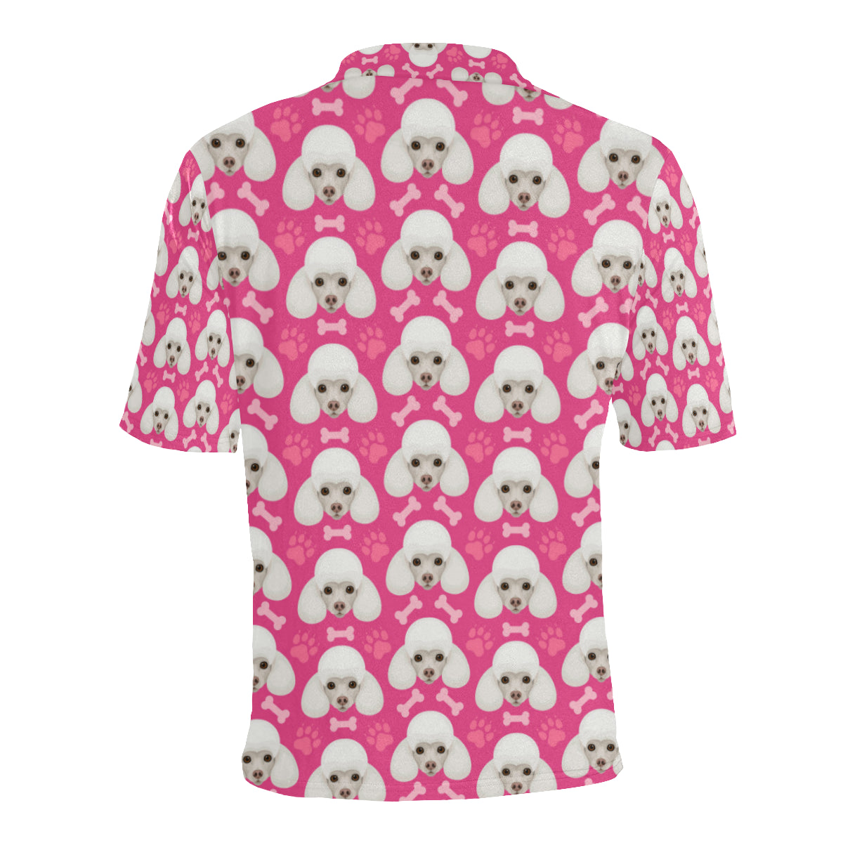 Poodle Pattern Print Design A04 Men Polo Shirt