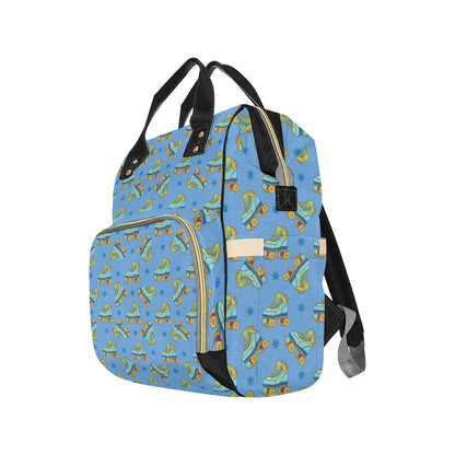 Roller skate Pattern Print Design A04 Diaper Bag Backpack