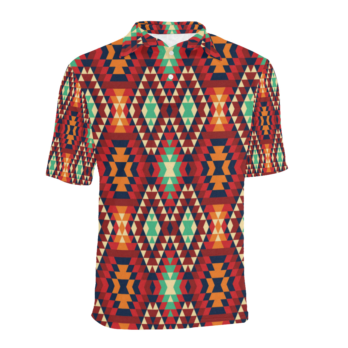Native Pattern Print Design A07 Men Polo Shirt