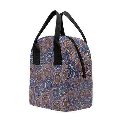 Mandala Boho Chic Design Print Insulated Lunch Bag