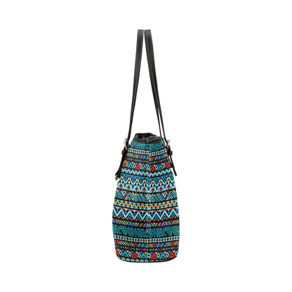 Southwestern Style Leather Tote Bag