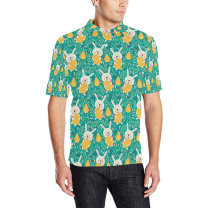 Easter Eggs Pattern Print Design RB02 Men Polo Shirt