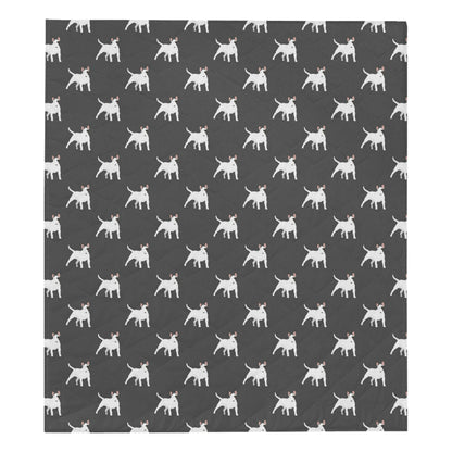 Bull Terriers Pattern Print Design 02 Premium Quilt