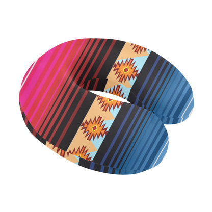 Mexican Pattern Print Design 03 U-Shaped Travel Neck Pillow