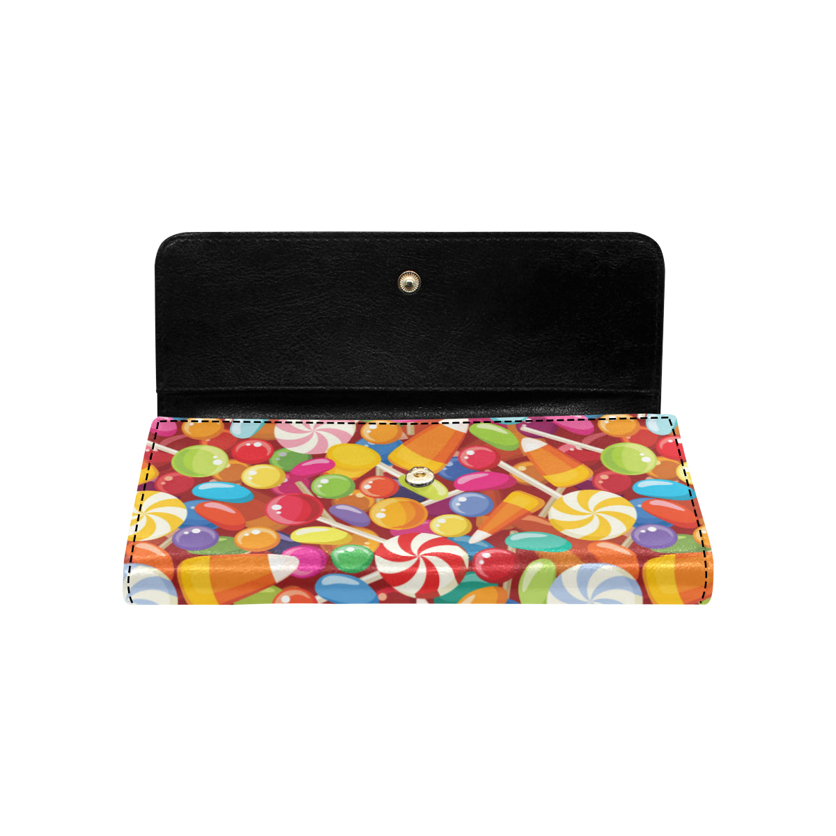 Candy Pattern Print Design 02 Women's Trifold Wallet