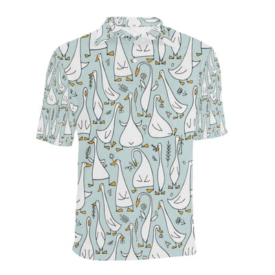 Goose Pattern Print Design 03 Men Polo Shirt