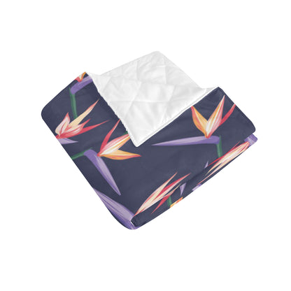 Bird Of Paradise Pattern Print Design BOP015 Premium Quilt