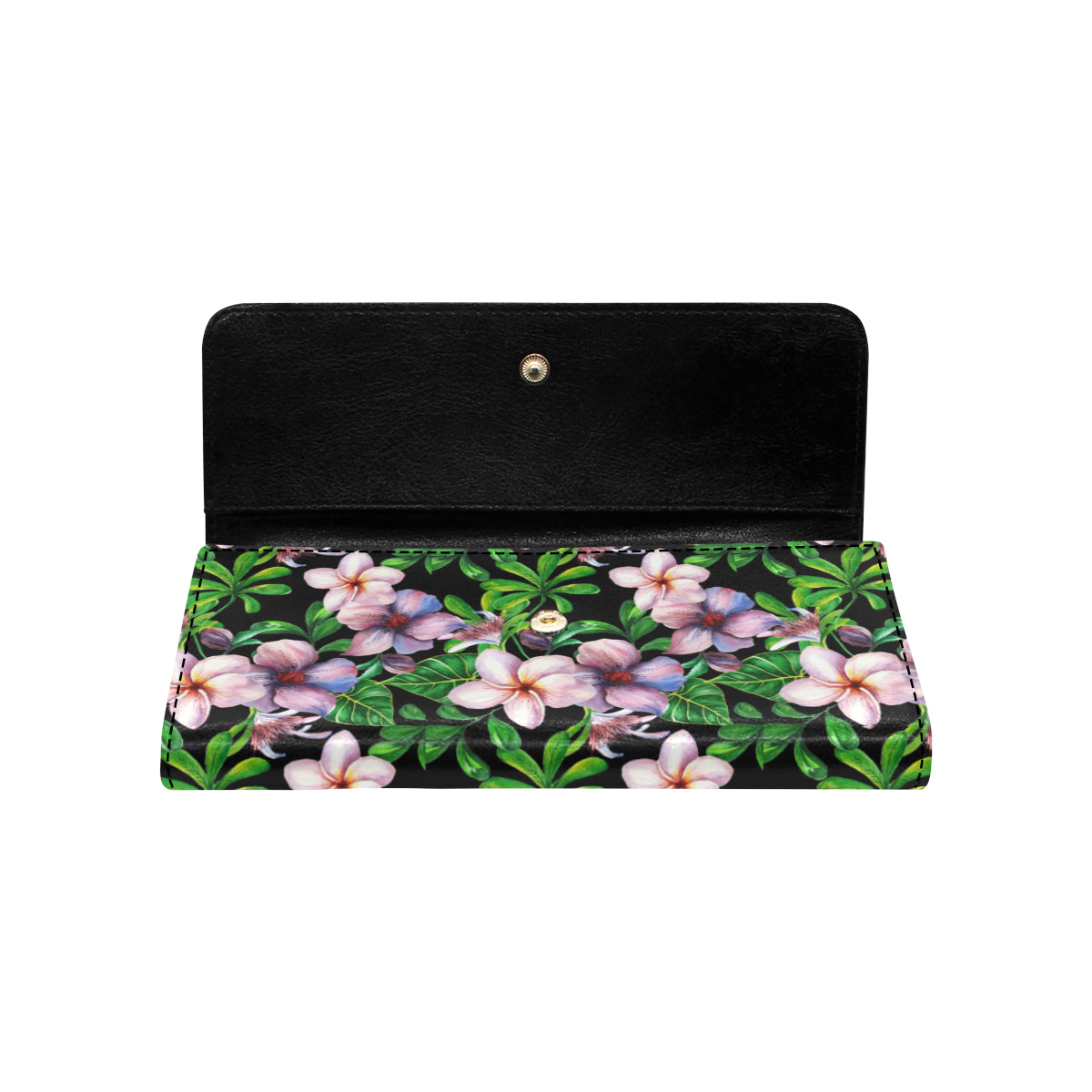 Plumeria Pattern Print Design PM01 Women's Trifold Wallet