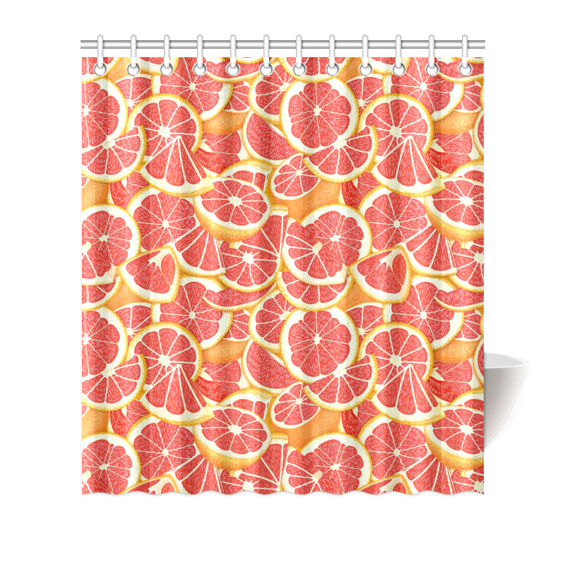 Grapefruit Pattern Print Design GF02 Shower Curtain