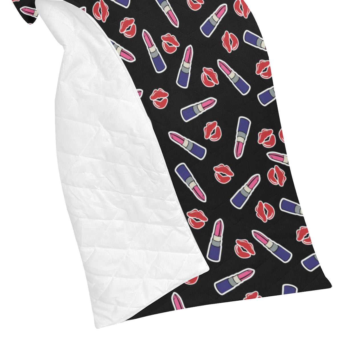 Lipstick Pattern Print Design LT01 Premium Quilt