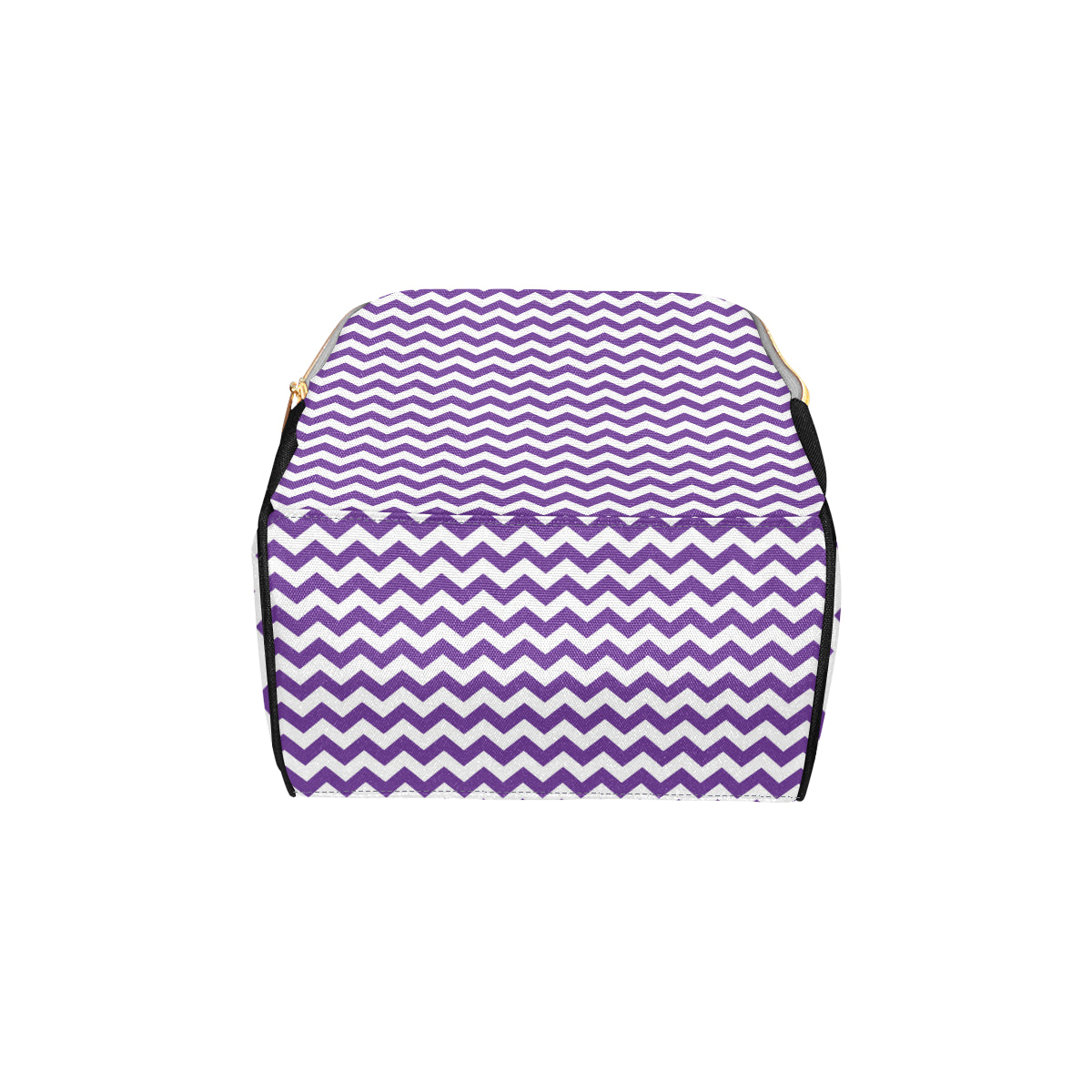 Chevron Purple Pattern Print Design 03 Diaper Bag Backpack