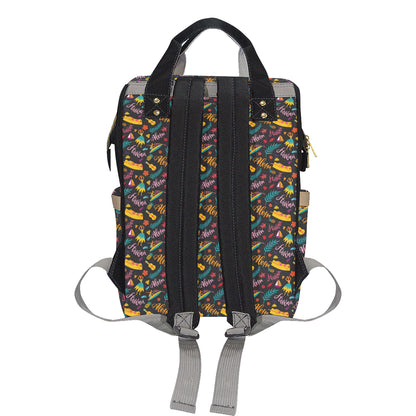 Aloha Hawaii Summer Design Themed Print Diaper Bag Backpack