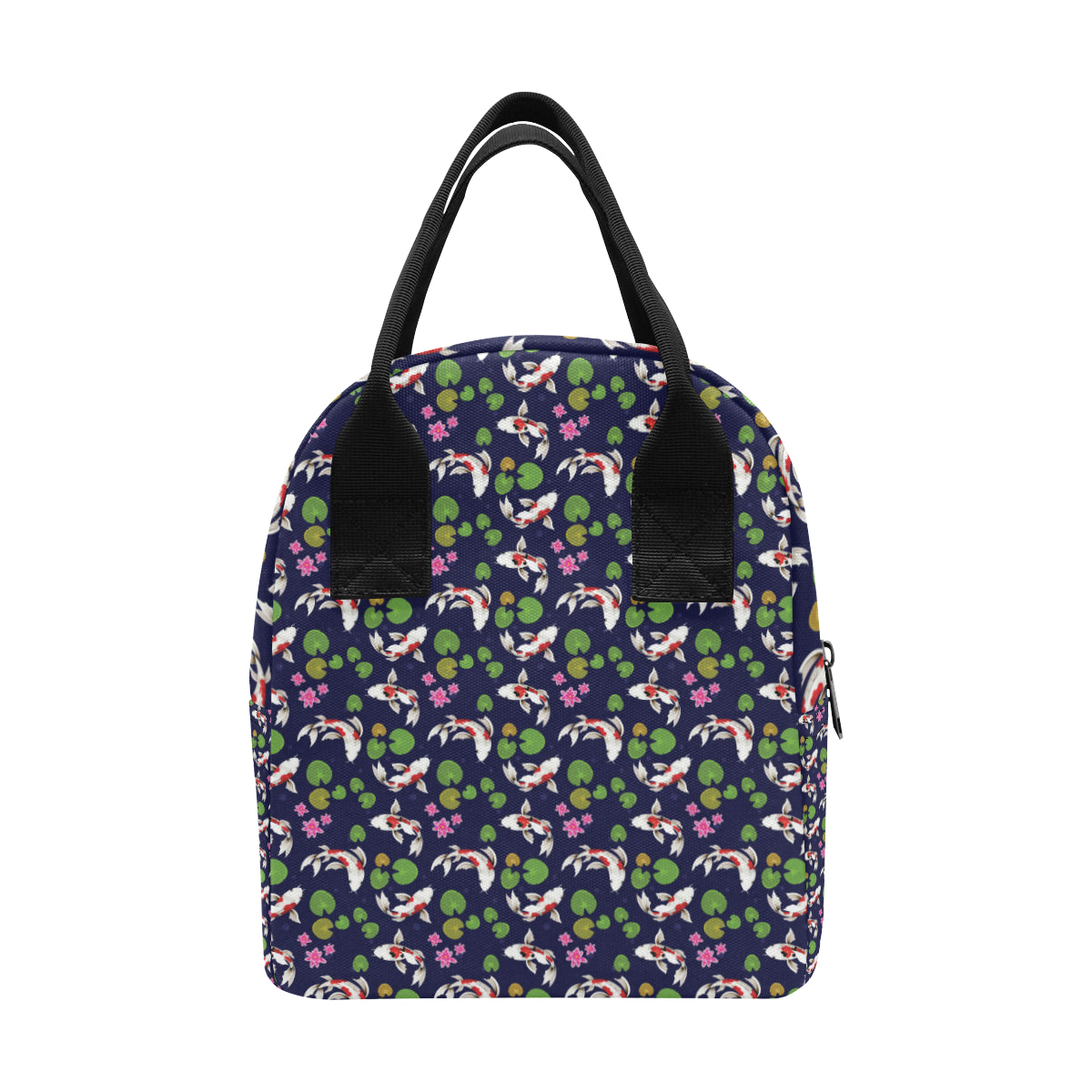 Koi Carp Pattern Design Themed Print Insulated Lunch Bag