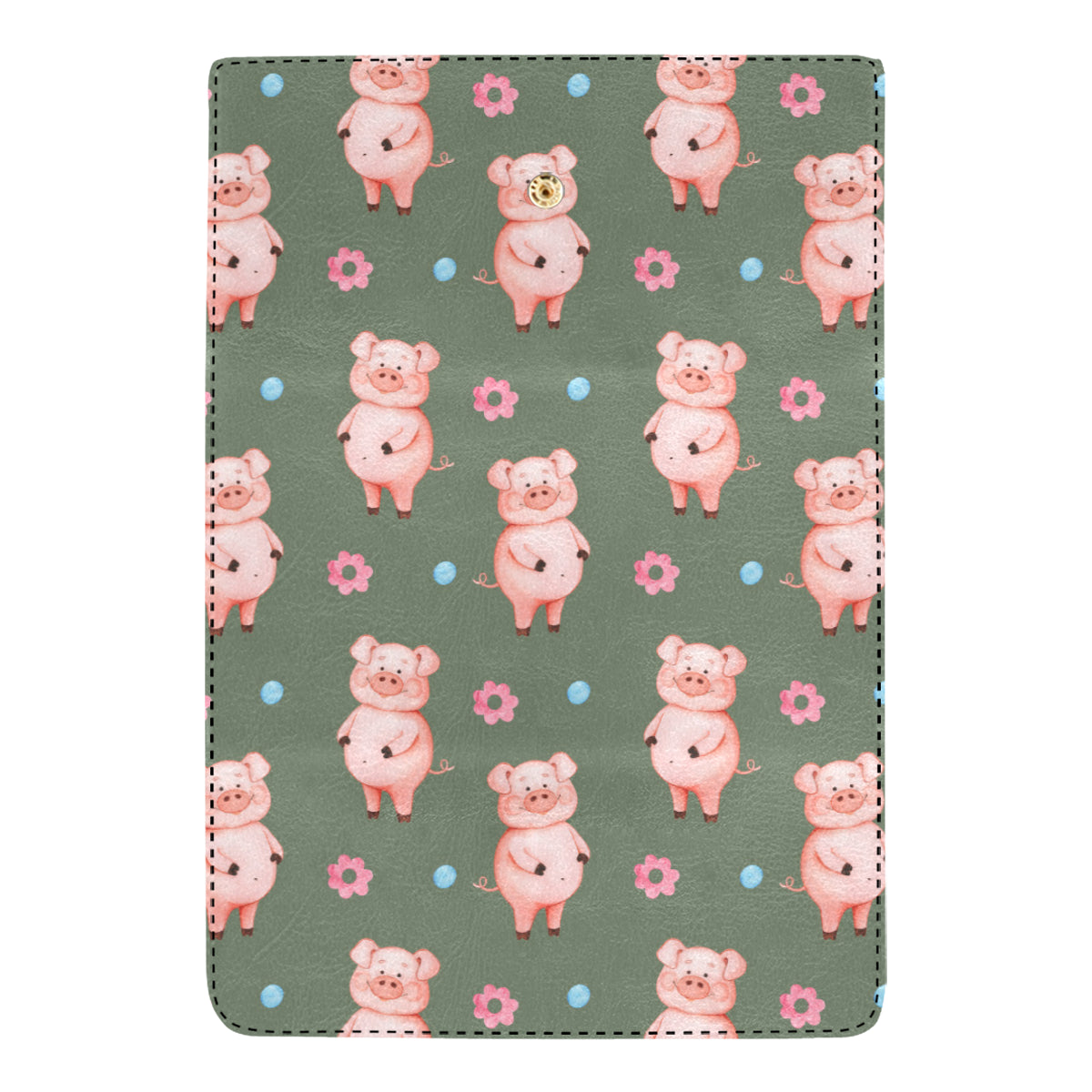 Pig Pattern Print Design 03 Women's Trifold Wallet
