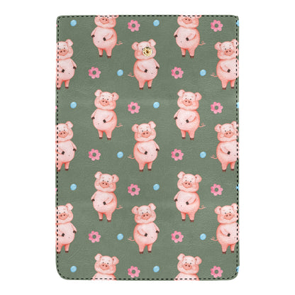 Pig Pattern Print Design 03 Women's Trifold Wallet