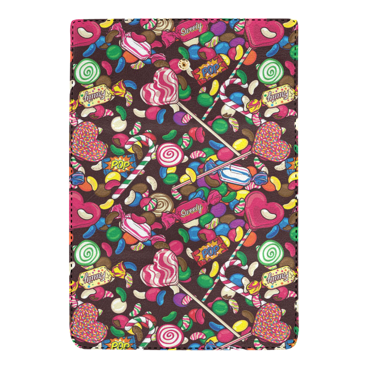 Candy Pattern Print Design CA02 Women's Trifold Wallet