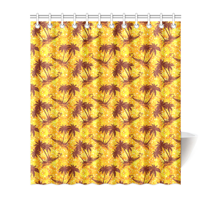 Palm Tree Pattern Print Design PT012 Shower Curtain