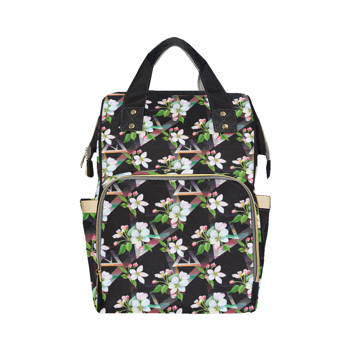 Apple blossom Pattern Print Design AB07 Diaper Bag Backpack