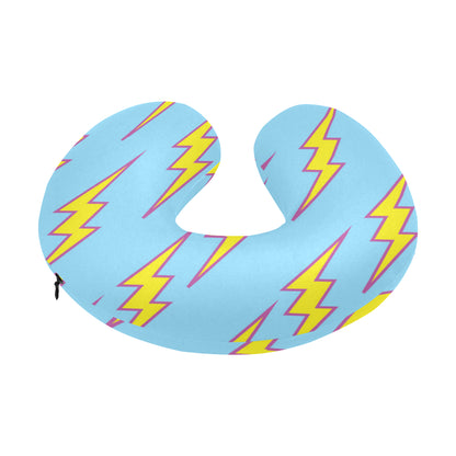 Lightning Thunder Pattern Print Design 02 U-Shaped Travel Neck Pillow