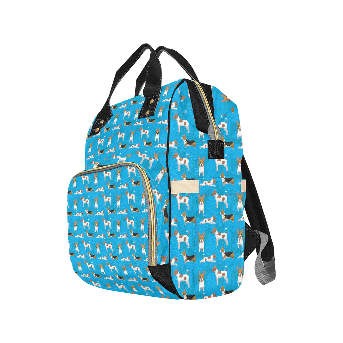 Cardigan Welsh Corgis Pattern Print Design 01 Diaper Bag Backpack