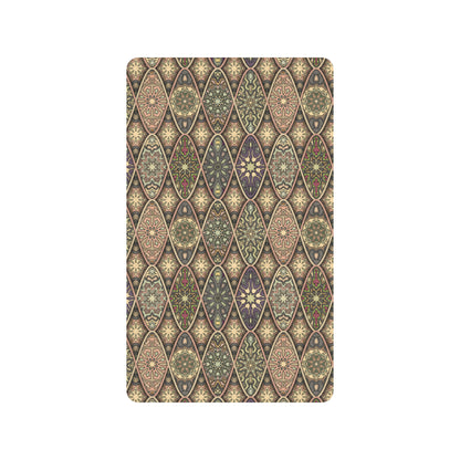 Mandala Motif Themed Design Print Rubber Doormat