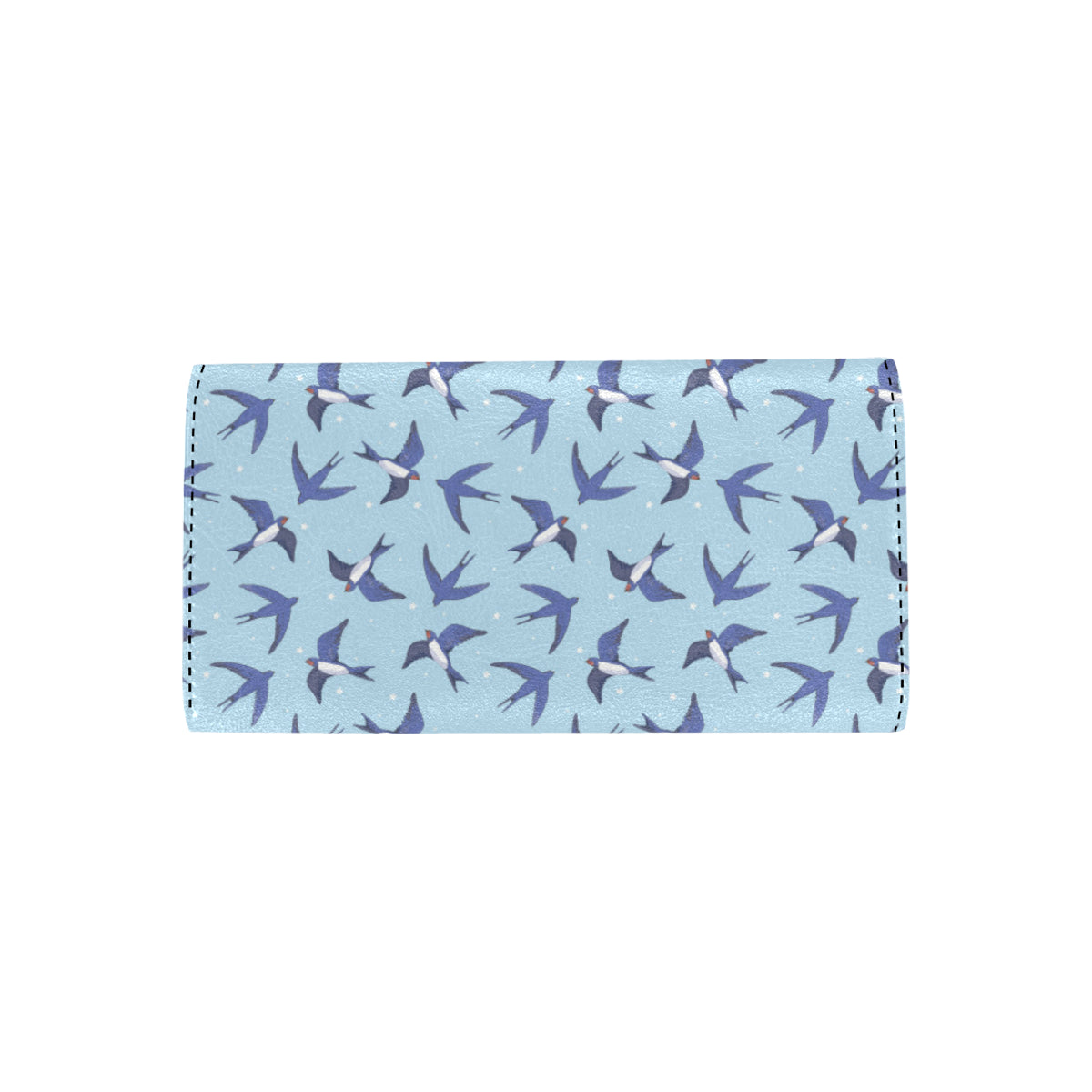 Swallow Bird Pattern Print Design 06 Women's Trifold Wallet