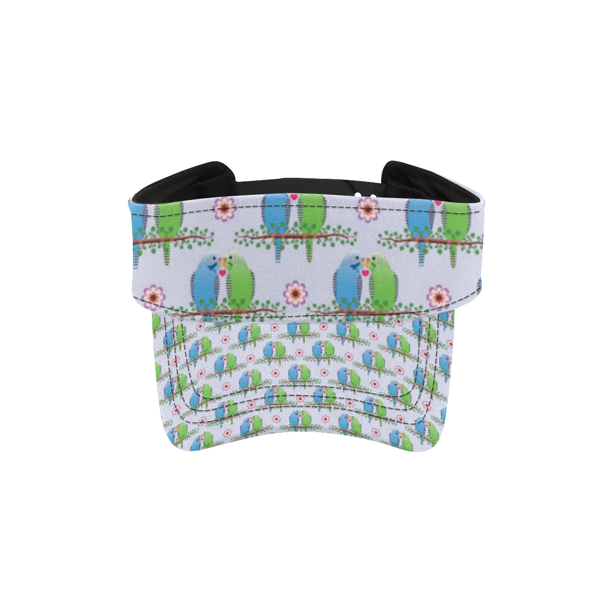 Budgerigar Pattern Print Design 05 Unisex Sun Visor